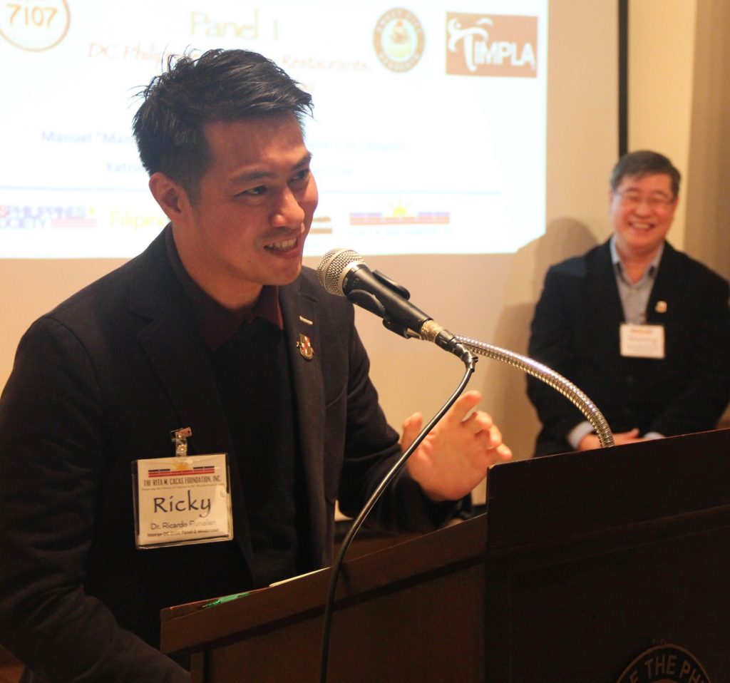 Image of Ricky Punzalan speaking at a lectern
